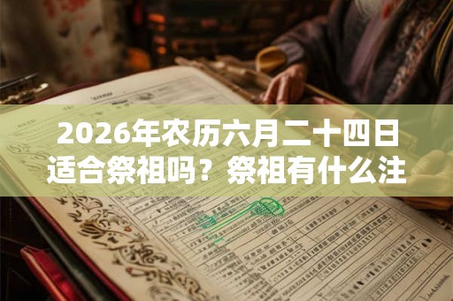 2026年农历六月二十四日适合祭祖吗？祭祖有什么注意事项？