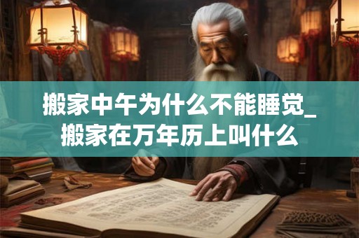 搬家中午为什么不能睡觉_搬家在万年历上叫什么 搬家中午为什么不能睡觉_搬家在万年历上叫什么