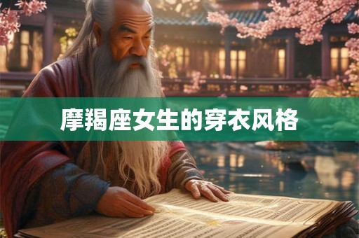 摩羯座女生的穿衣风格