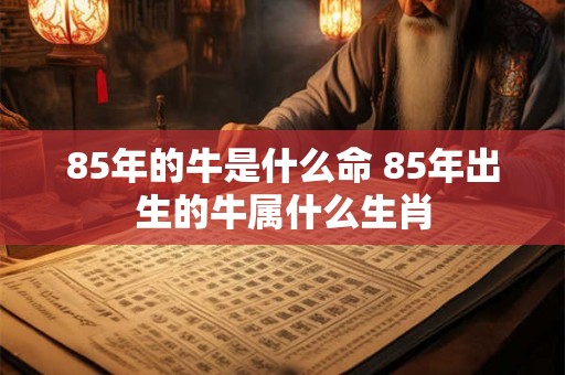 85年的牛是什么命 85年出生的牛属什么生肖