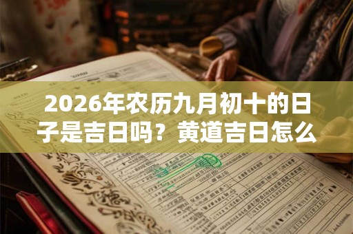 2026年农历九月初十的日子是吉日吗？黄道吉日怎么看？