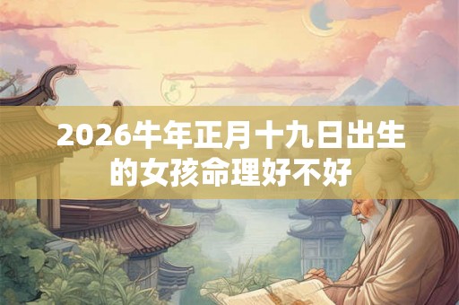 2026牛年正月十九日出生的女孩命理好不好