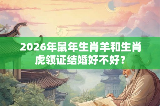 2026年鼠年生肖羊和生肖虎领证结婚好不好？