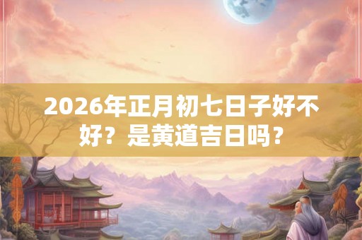 2026年正月初七日子好不好？是黄道吉日吗？