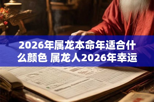 2026年属龙本命年适合什么颜色 属龙人2026年幸运颜色有哪些