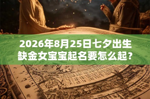 2026年8月25日七夕出生缺金女宝宝起名要怎么起？
