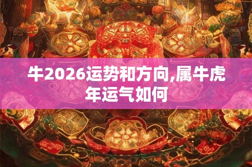 牛2026运势和方向,属牛虎年运气如何