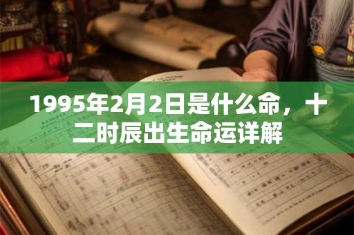 1995年2月2日是什么命,十二时辰出生命运详解 1995年2月2日是什么命,十二时辰出生命运详解