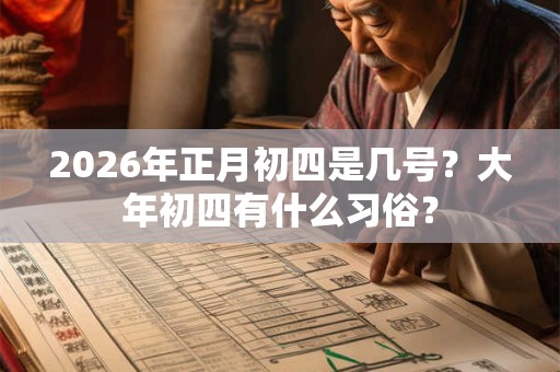 2026年正月初四是几号?大年初四有什么习俗? 2026年正月初四是几号?大年初四有什么习俗?