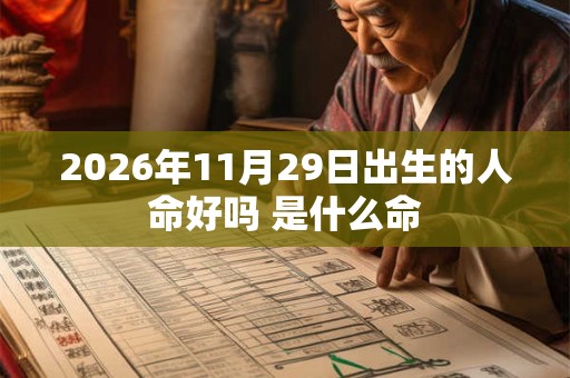 2026年11月29日出生的人命好吗 是什么命 2026年11月29日出生的人命好吗 是什么命