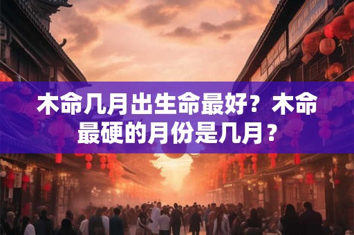 木命几月出生命最好？木命最硬的月份是几月？