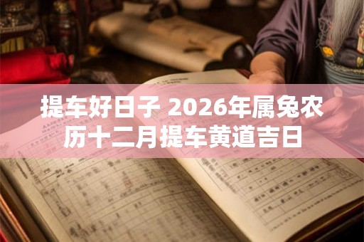 提车好日子 2026年属兔农历十二月提车黄道吉日