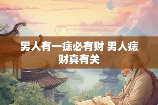 男人有一痣必有财 男人痣财真有关