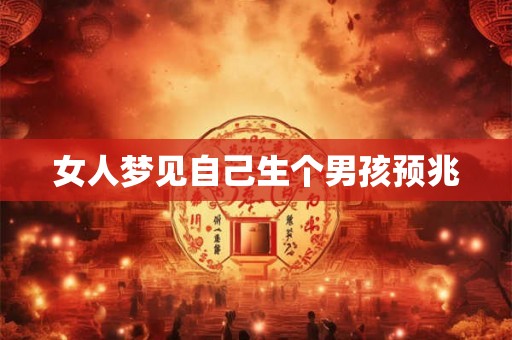 女人梦见自己生个男孩预兆