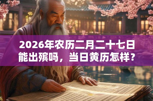 2026年农历二月二十七日能出殡吗，当日黄历怎样？