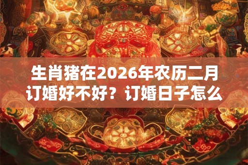 生肖猪在2026年农历二月订婚好不好？订婚日子怎么选？