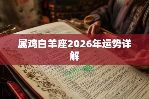 属鸡白羊座2026年运势详解 属鸡白羊座2026年运势详解