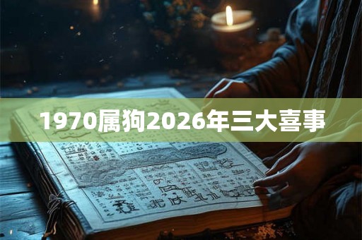 1970属狗2026年三大喜事