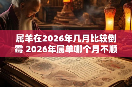 属羊在2026年几月比较倒霉 2026年属羊哪个月不顺