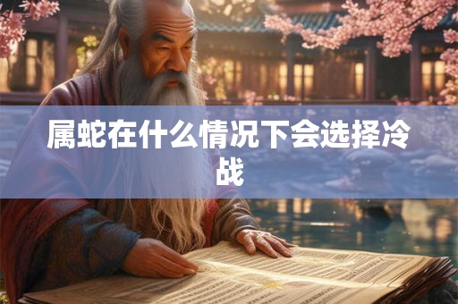 属蛇在什么情况下会选择冷战 属蛇在什么情况下会选择冷战
