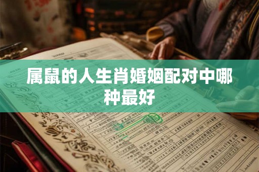 属鼠的人生肖婚姻配对中哪种最好