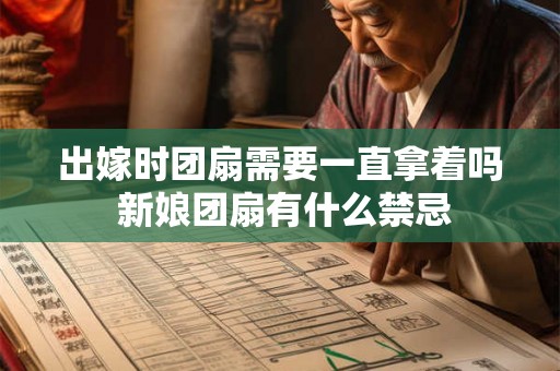 出嫁时团扇需要一直拿着吗 新娘团扇有什么禁忌
