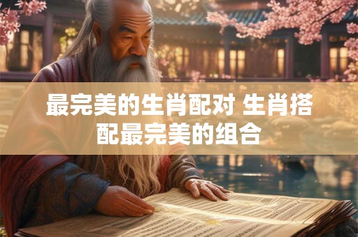 最完美的生肖配对 生肖搭配最完美的组合