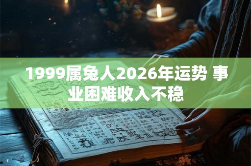 1999属兔人2026年运势 事业困难收入不稳