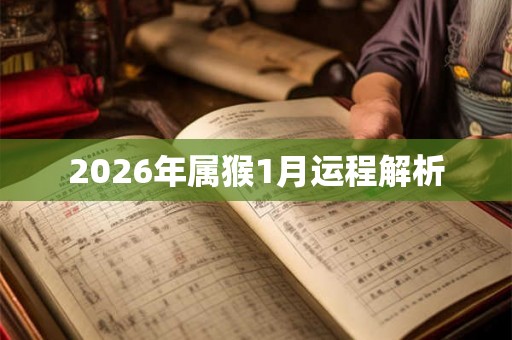 2026年属猴1月运程解析 2026年属猴1月运程解析