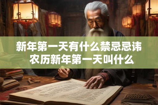 新年第一天有什么禁忌忌讳  农历新年第一天叫什么