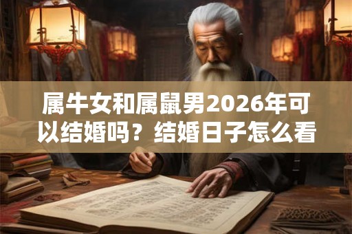 属牛女和属鼠男2026年可以结婚吗？结婚日子怎么看？