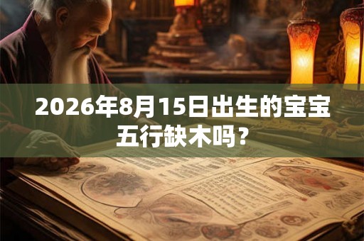 2026年8月15日出生的宝宝五行缺木吗？