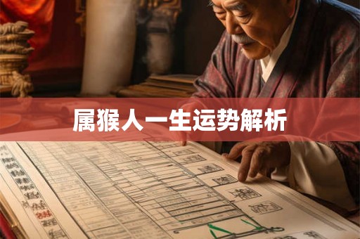 属猴人一生运势解析