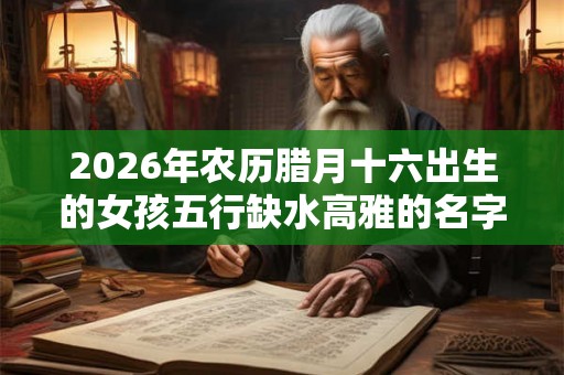 2026年农历腊月十六出生的女孩五行缺水高雅的名字推荐