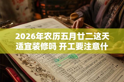2026年农历五月廿二这天适宜装修吗 开工要注意什么
