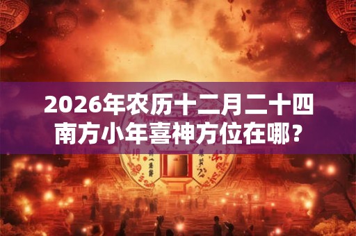 2026年农历十二月二十四南方小年喜神方位在哪？