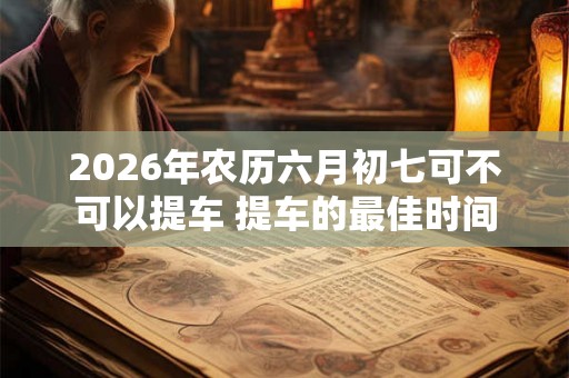 2026年农历六月初七可不可以提车 提车的最佳时间