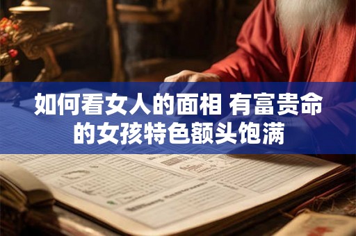 如何看女人的面相 有富贵命的女孩特色额头饱满