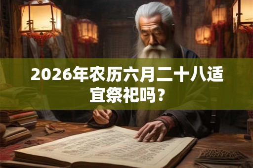 2026年农历六月二十八适宜祭祀吗？