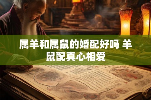 属羊和属鼠的婚配好吗 羊鼠配真心相爱