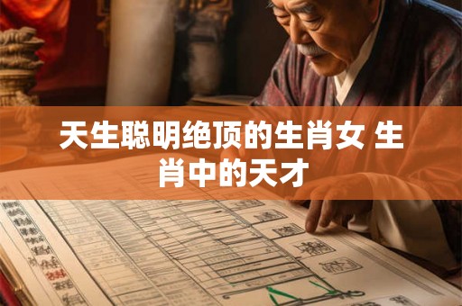 天生聪明绝顶的生肖女 生肖中的天才