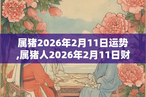 属猪2026年2月11日运势,属猪人2026年2月11日财运,生肖猪2026年2月11日运势 属猪2026年2月11日运势,属猪人2026年2月11日财运,生肖猪2026年2月11日运势