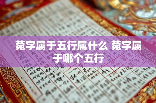 菀字属于五行属什么 菀字属于哪个五行