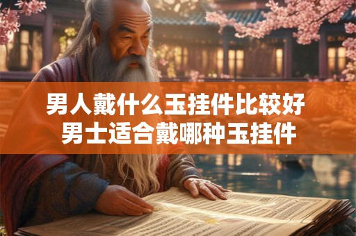 男人戴什么玉挂件比较好 男士适合戴哪种玉挂件 男人戴什么玉挂件比较好 男士适合戴哪种玉挂件