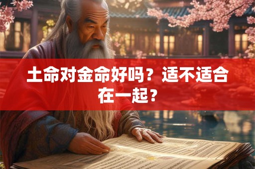 土命对金命好吗？适不适合在一起？