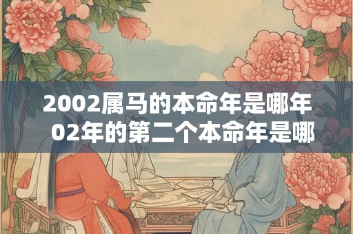 2002属马的本命年是哪年  02年的第二个本命年是哪一年