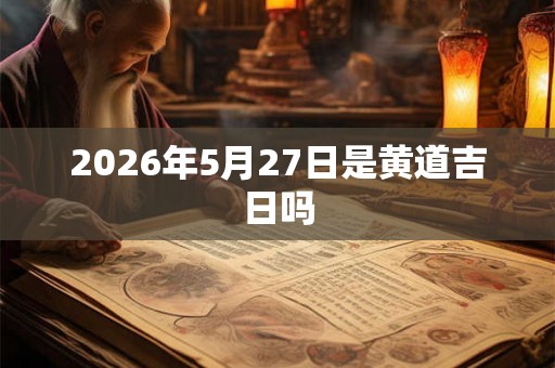 2026年5月27日是黄道吉日吗 2026年5月27日是黄道吉日吗