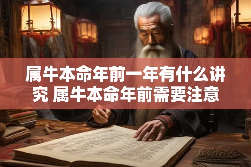 属牛本命年前一年有什么讲究 属牛本命年前需要注意什么