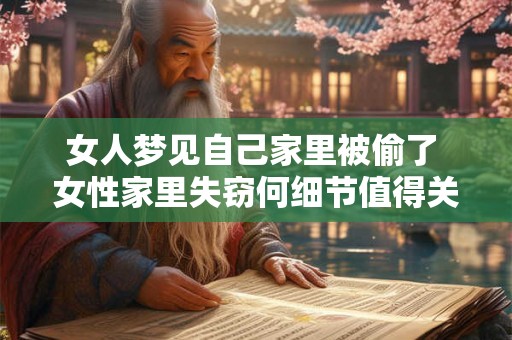 女人梦见自己家里被偷了 女性家里失窃何细节值得关注