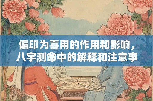 偏印为喜用的作用和影响，八字测命中的解释和注意事项